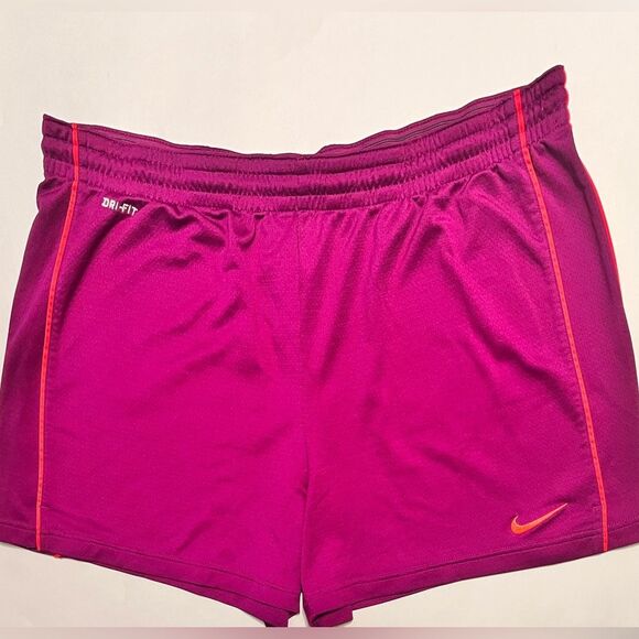 Nike Dry Fit Pink and Orange Athletic Shorts with Elastic Waistband Size XL - Picture 1 of 3